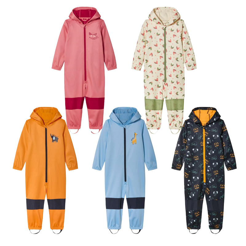 Cotton Baby Onesies Zipper - Monos de Exterior para Niños, Impermeables