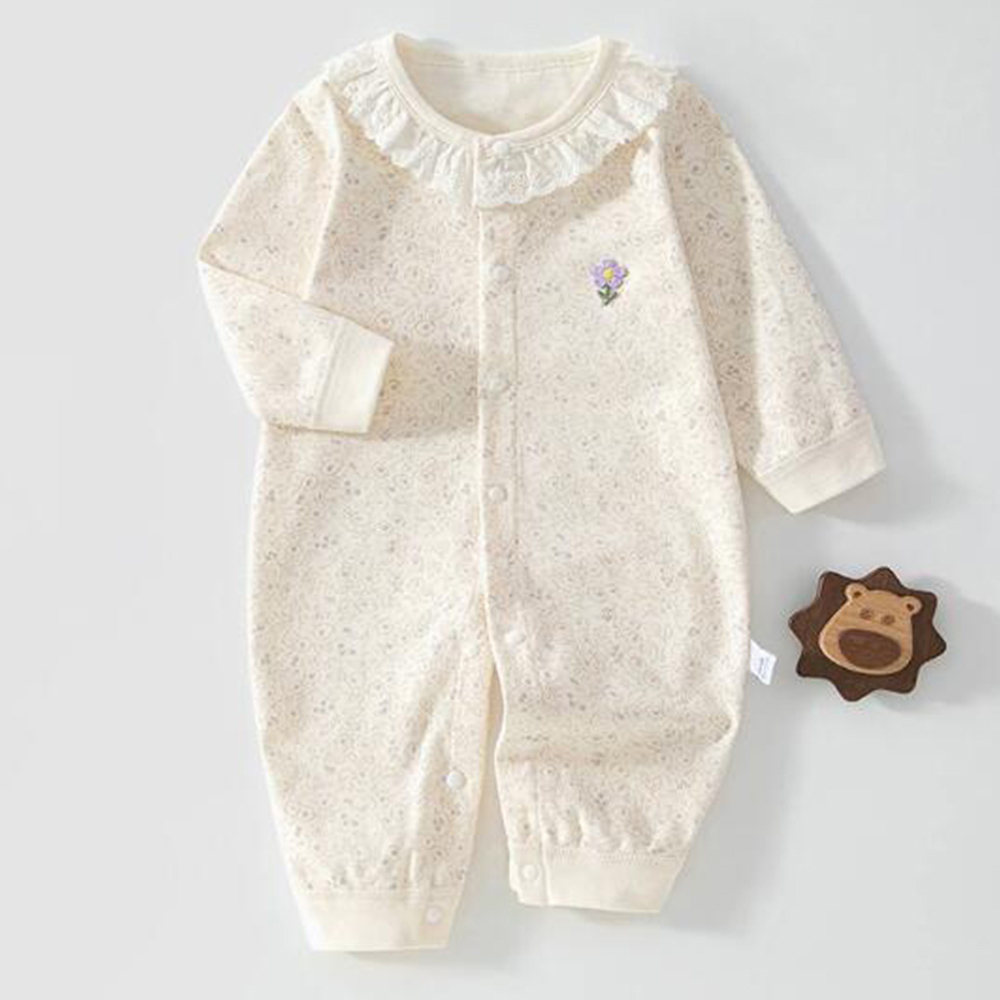 Newborn Baby Girl Romper Floral - Mono de Otoño para Bebé Niña,