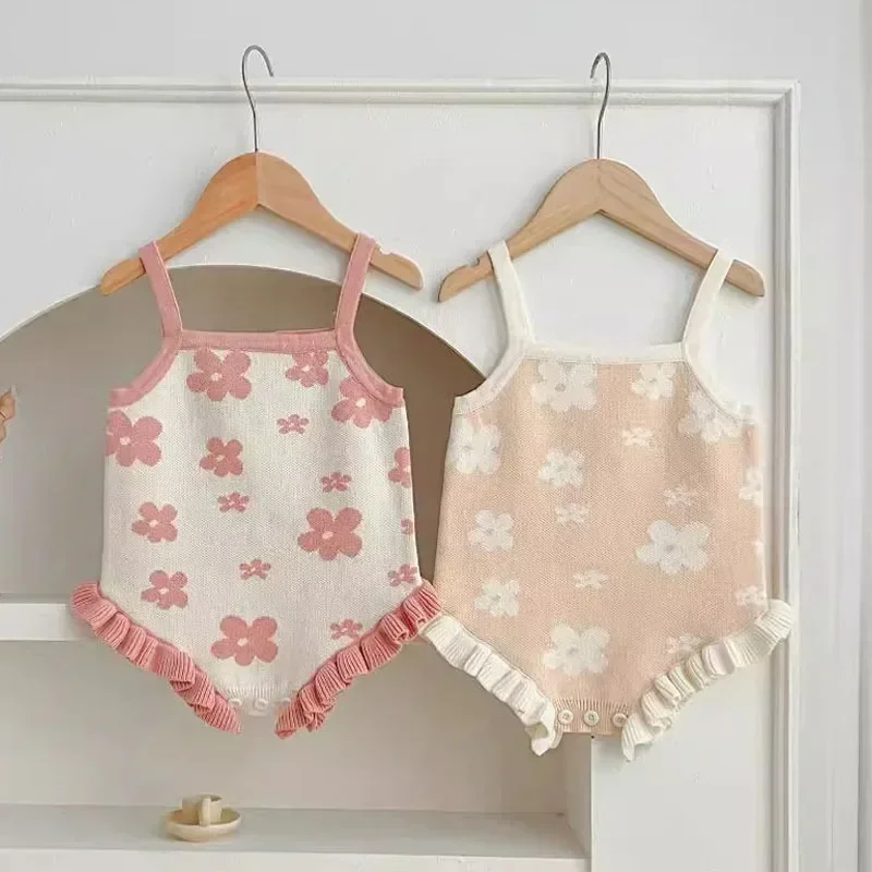 Newborn Baby Girl Romper Floral - Otoño recién nacido niñas monos sin