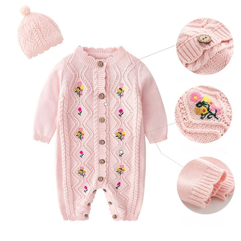 Ropa de invierno para bebé niñ - Newborn Baby Girl Romper Floral reseña y precio
