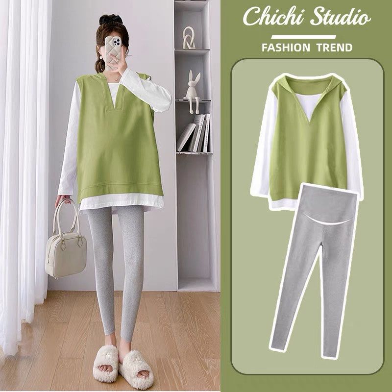 Conjunto de 2 piezas de moda p - Maternity Wear reseña y precio