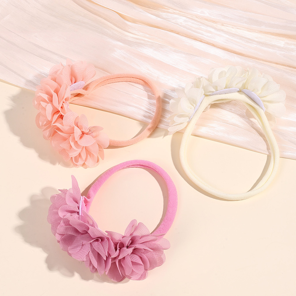 Diademas de flores de gasa par - Baby Gear reseña y precio