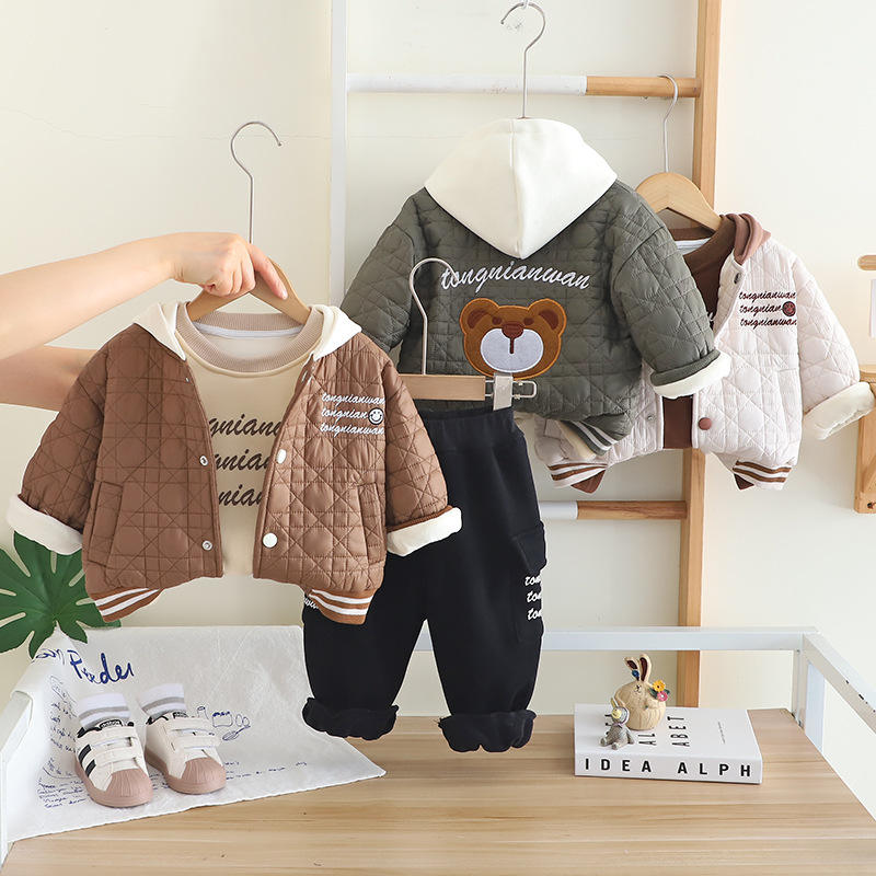 2025 Conjunto de 3 piezas de i - Toddler Boy Winter Fleece Jacket reseña y precio
