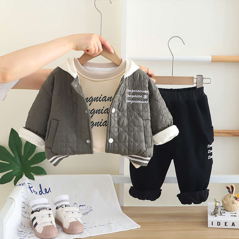 2025 Conjunto de 3 piezas de i - Toddler Boy Winter Fleece Jacket reseña y precio