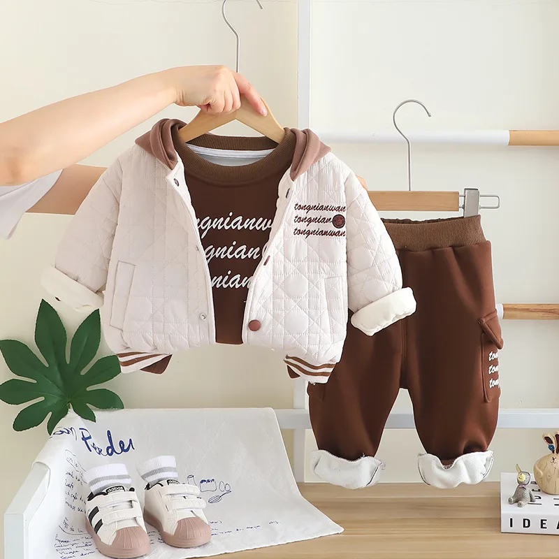 2025 Conjunto de 3 piezas de i - Toddler Boy Winter Fleece Jacket reseña y precio