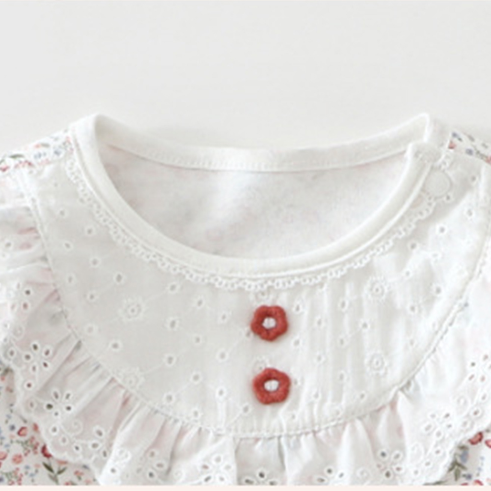 Mono de manga larga para bebé  - Newborn Baby Girl Romper Floral reseña y precio