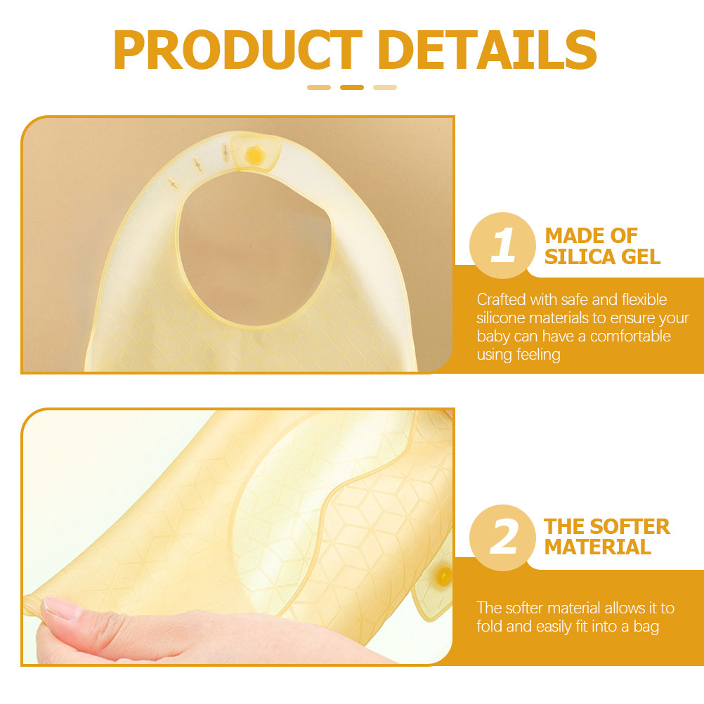 3 baberos de silicona para beb - Waterproof Baby Bibs Silicone reseña y precio